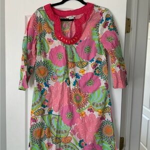 Boden tunic cover up beach pool party tunic US 8 colorful fun caftan